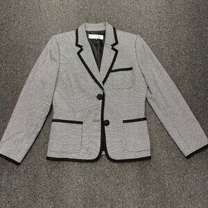 Tahari 6 Knitted Cotton Wool Suit NWT Blazer Women’s